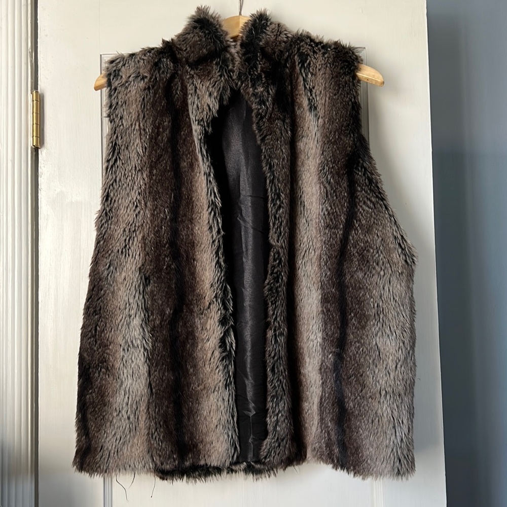 Faux fur vest